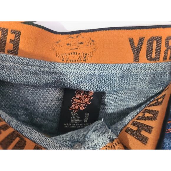Sold! Vintage Y2K Ed Hardy By Christian Audigier Denim Graphic Jeans US 29 - Picture 5 of 8